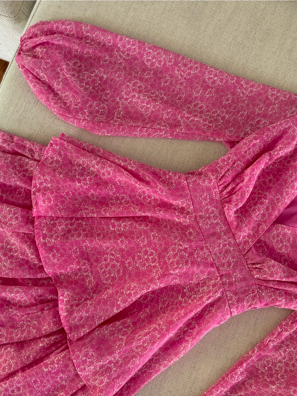 Jessica Simpson Pink Floral Tiered Mini Dress - Picture 4 of 6